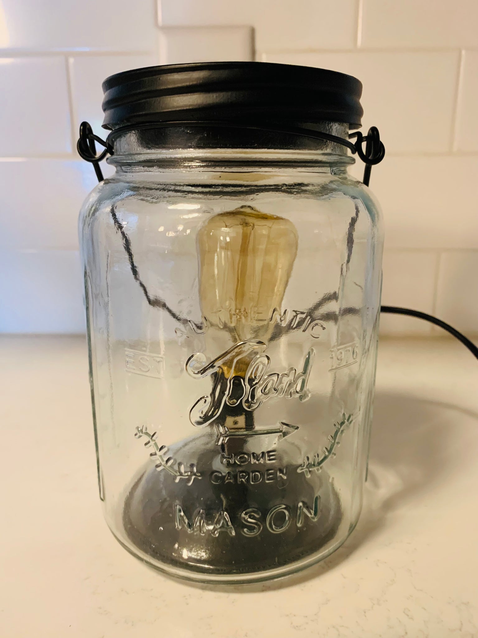 Candle Warmers Mason Jar Vintage Bulb Illumination Warmer